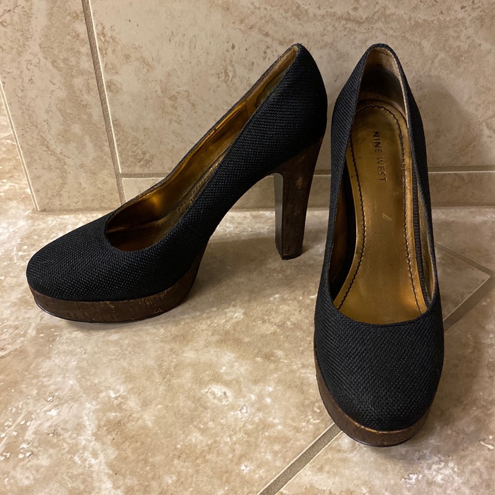 Nine West platform pumps